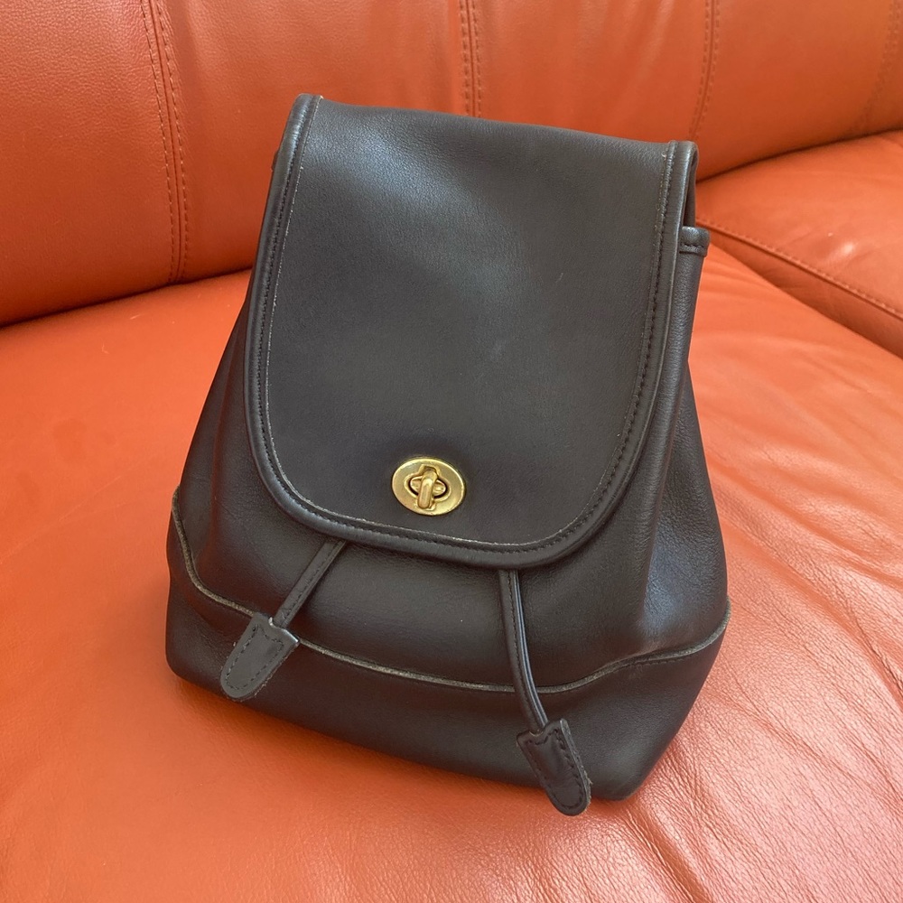 Vintage coach leather backpack